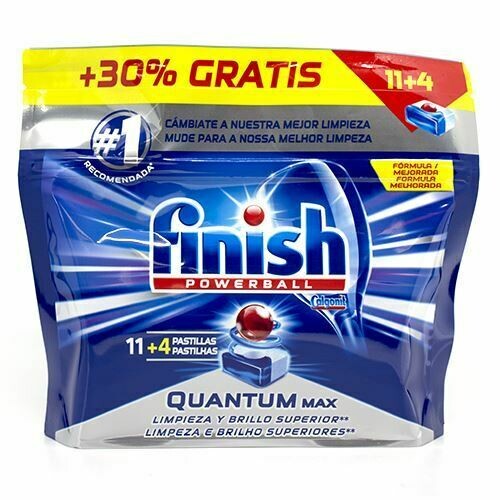 DETERGENTE LAVAVAJILLAS FINISH POWERBALL 11+4