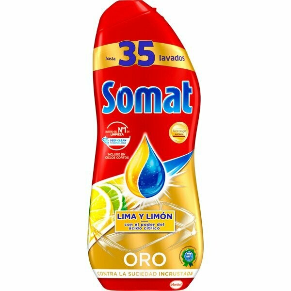 DETERGENTE LAVAVAJILLAS SOMAT GEL LIMON 35 LAVADOS