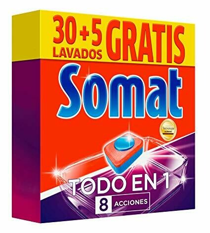 DETERGENTE LAVAVAJILLAS SOMAT TODO EN 1 30+5