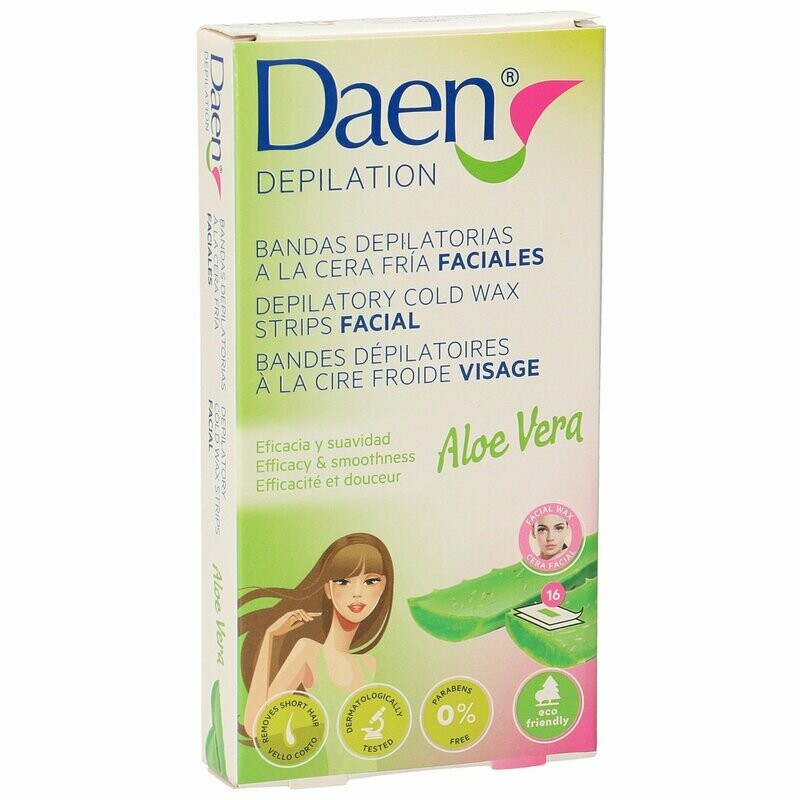 BANDA DEPILATORIA FACIAL DAEN 16UDS