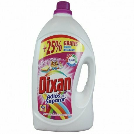 DETERGENTE LIQUIDO DIXAN ADIOS AL SEPARAR 75 LAVADOS