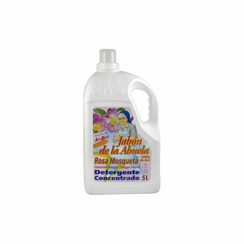 DETERGENTE LIQUIDO ARRIXACA JABON ABUELA ROSA MOSQUETA 5LTS