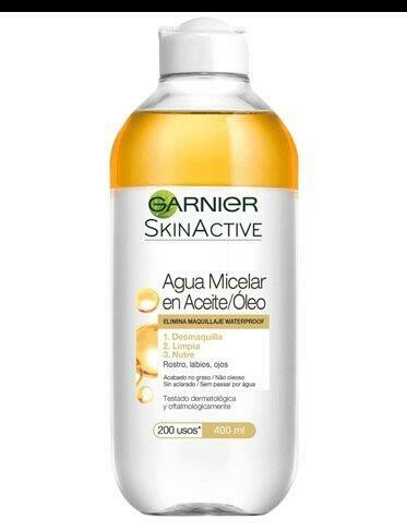 AGUA MICELAR GARNIER SKIN ACTIVE BIFASICO ACEITE