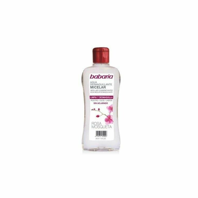 AGUA MICELAR BABARIA DESMAQUILLANTE ROSA MOSQUETA 300ML