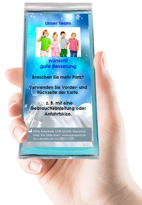 Vorder- und Rückseite bedruckt