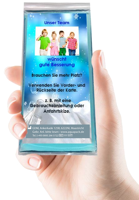 Vorder- und Rückseite bedruckt