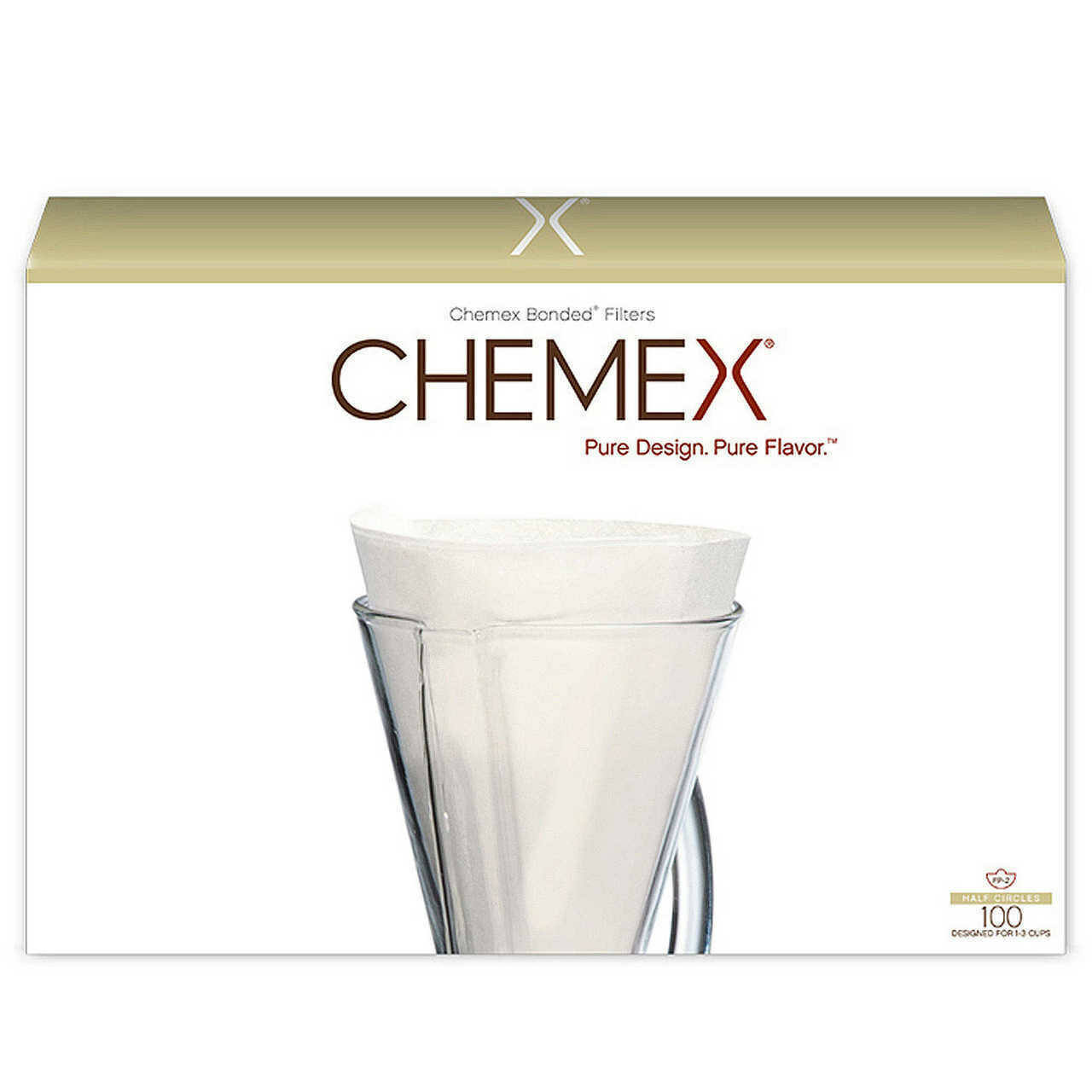 Filtros de Papel para CHEMEX 100 Unds. 1 - 3 tazas.