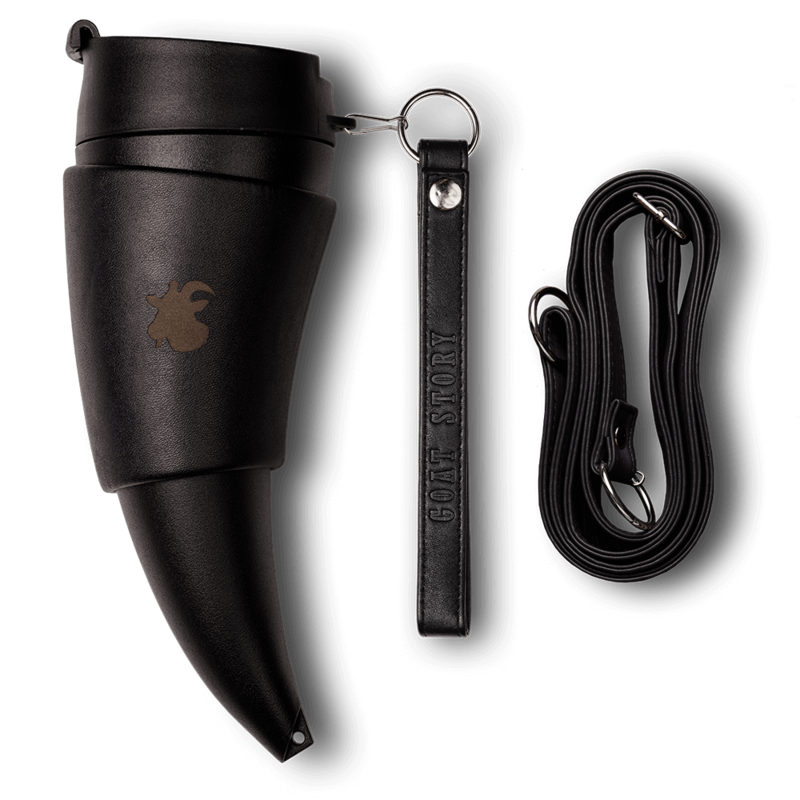 GOAT STORY  BLACK termo de 16 oz.