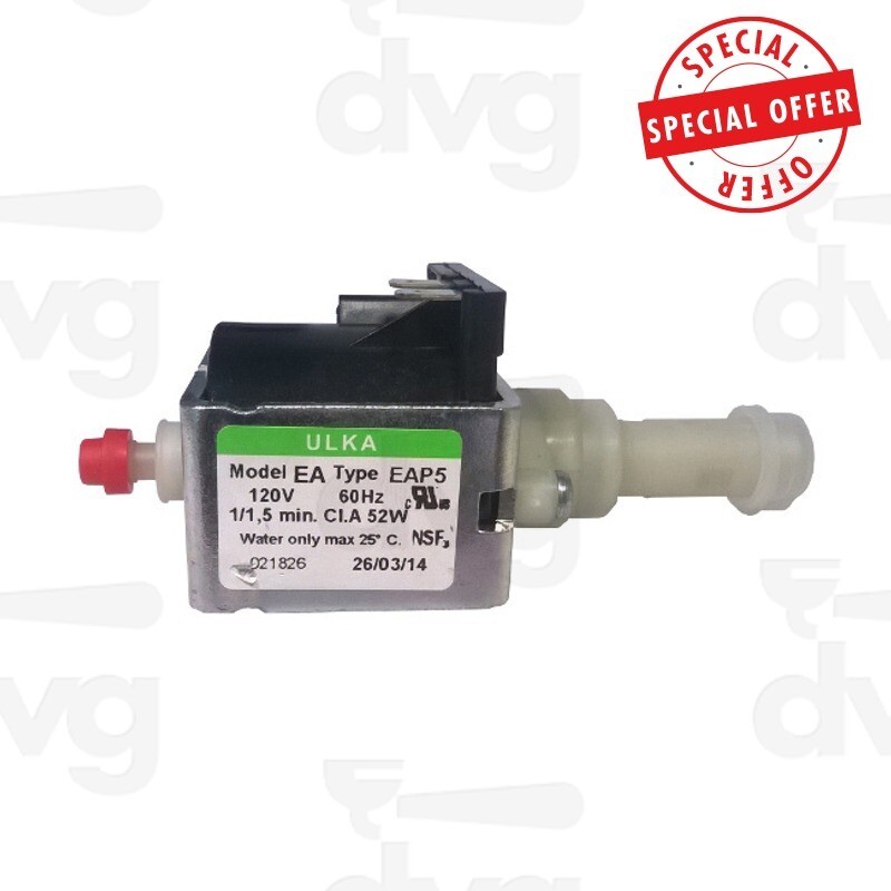 BOMBA VIBRACION ULKA EAP5 SALIDA PLASTICO 120V 60Hz