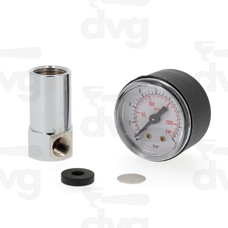 KIT DE PRUEBA PARA PORTAFILTRO A PRESIÓN 3/8 &quot;0-16 BAR 0-230 PSI
