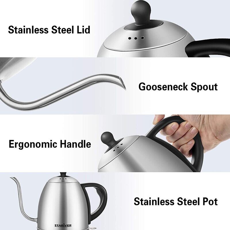 STARIVER KETTLE ELECTRICO INOX