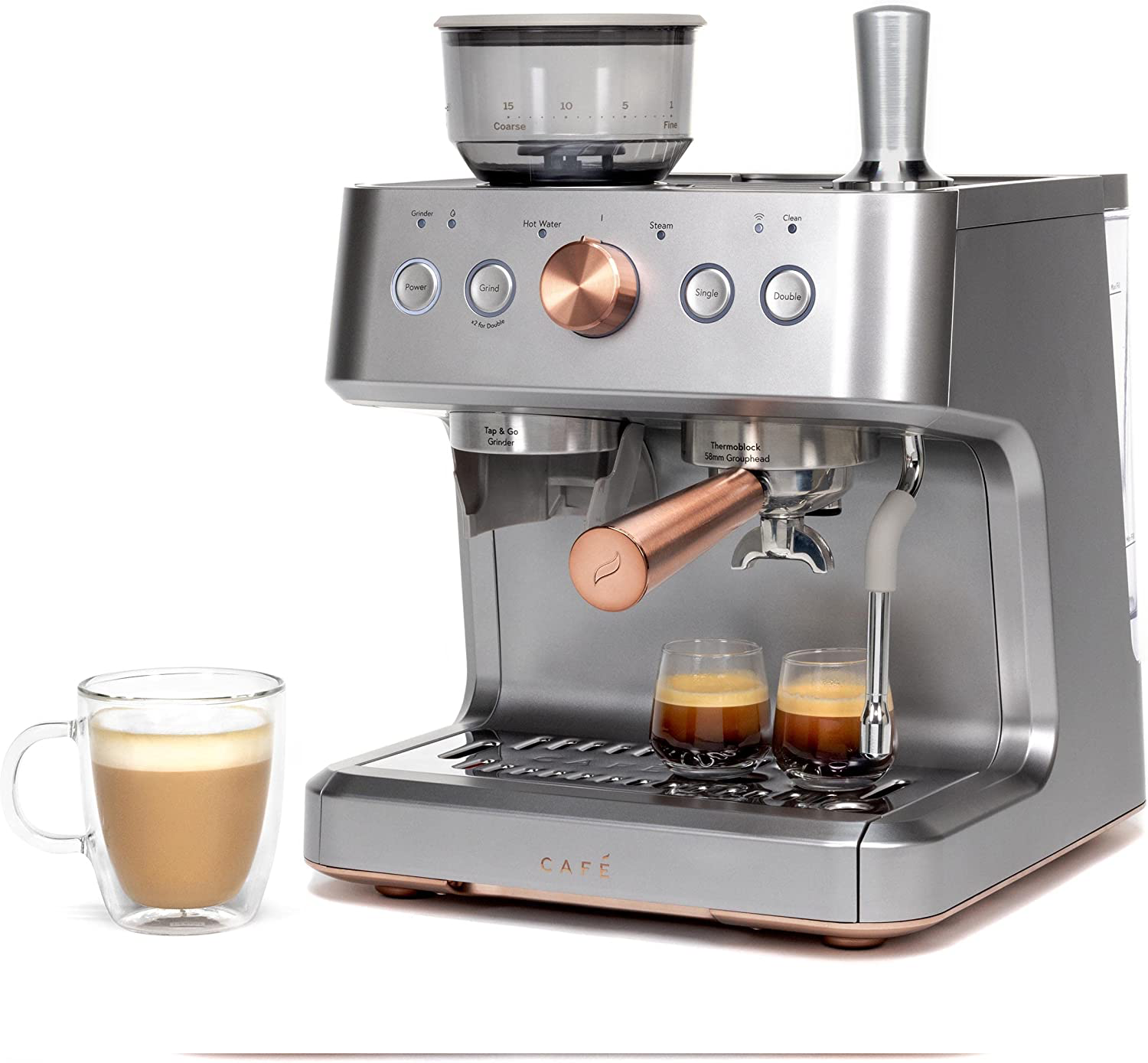 Bellissimo Café - Máquina de café espresso (GRIS)