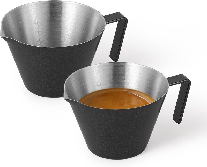 3BOMBER Oncero para espresso de 2 onzas, (paquete de 1) NEGRO