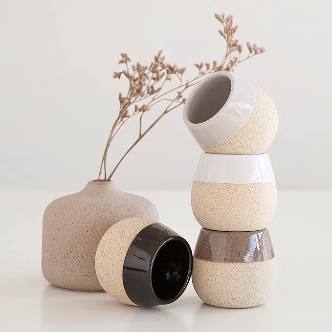 AMARCADO JUEGO DE 4 TAZAS PARA CAFE