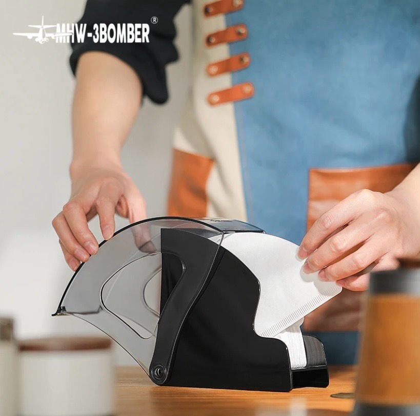 Soporte de filtro de café clásico para MHW-3BOMBER, caja de almacenamiento de filtro de café