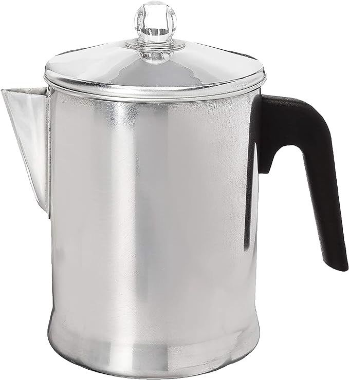 Primula Today - Percolador de aluminio para estufa de estufa, duradero, preparar café en la estufa, 9 tazas