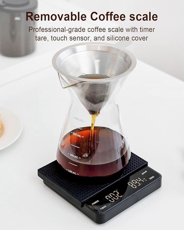 MOKKOM Molinillo de café con báscula