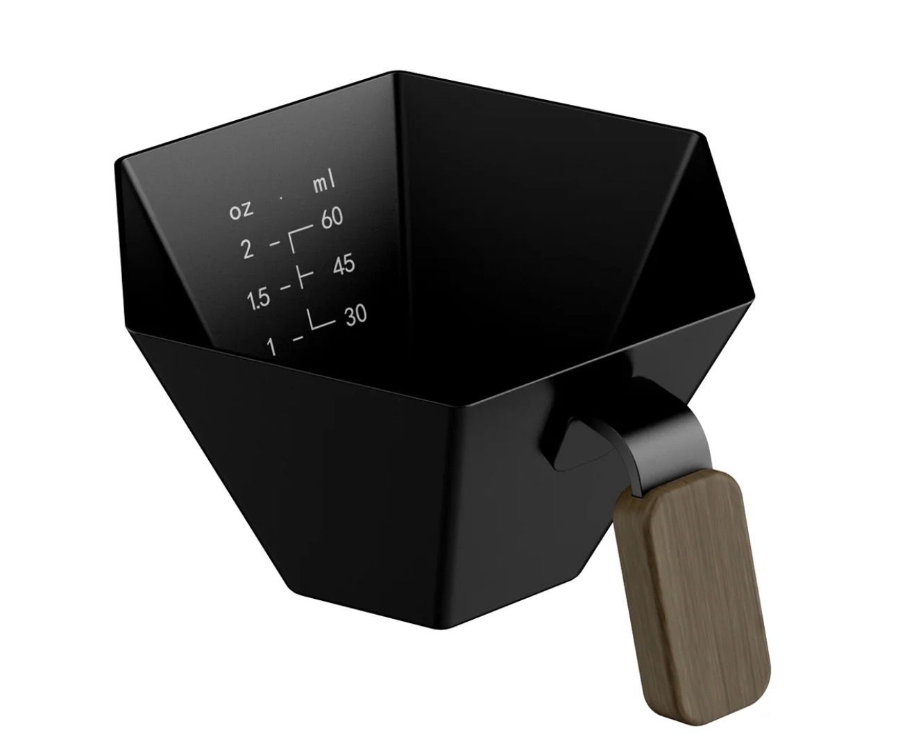 3BOMBER TAZA MEDIDORA DE PRISMA NEGRA