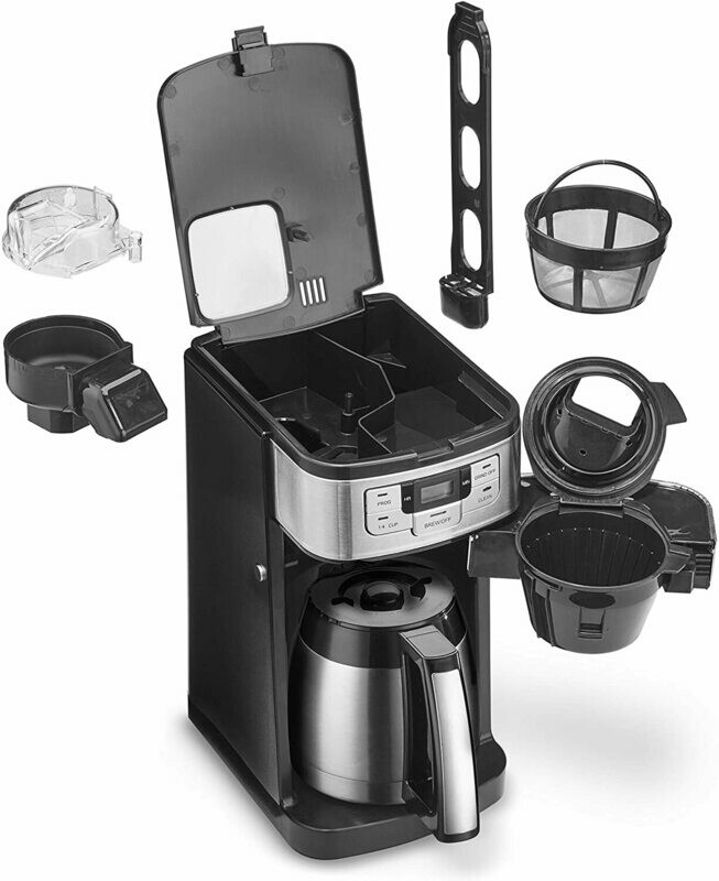 Cuisinart NEW DGB - Cafetera térmica con molino incorporado. jarra de acero inox.