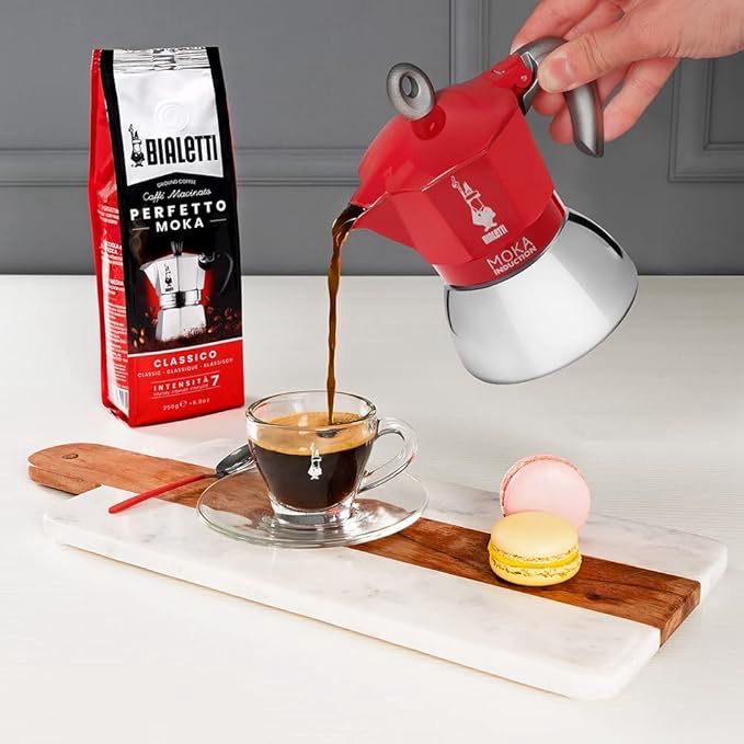 Bialetti moka inducción roja 4tz