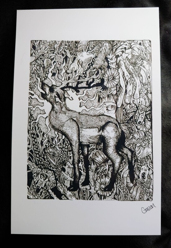 The Dark Woods - Art Print