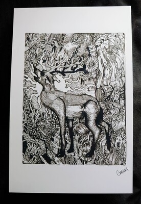 The Dark Woods - Art Print