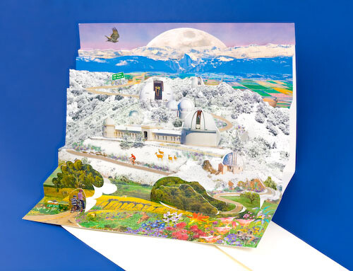 Lick Observatory Pop-Up Greeting Cards - Set of Two