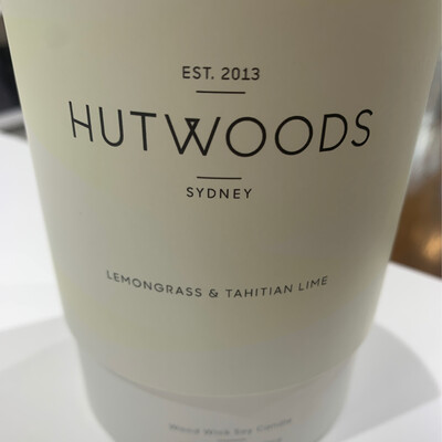 Hutwoods Candle - Lemongrass & Tahitian Lime