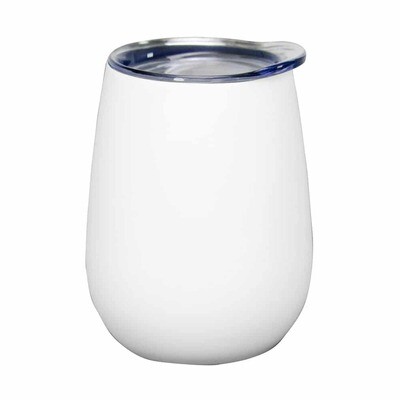 Wine Tumbler – Double Walled – Stainless Steel - Matte White