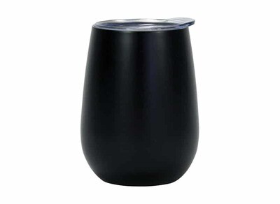 Wine Tumbler – Double Walled – Stainless Steel - Black