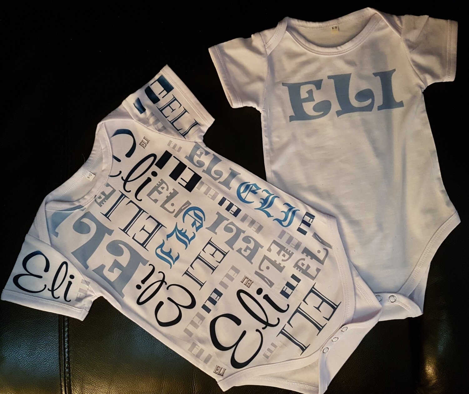 Baby onesie with name/names