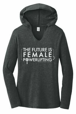 The Future is Female Light Hooded Shirt