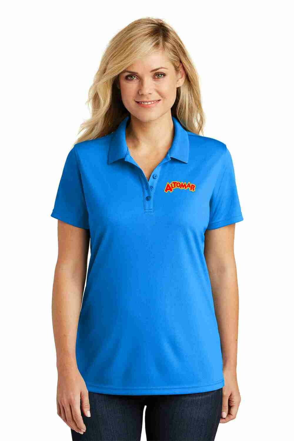 Altomar Coastal Blue Embroidered Polo