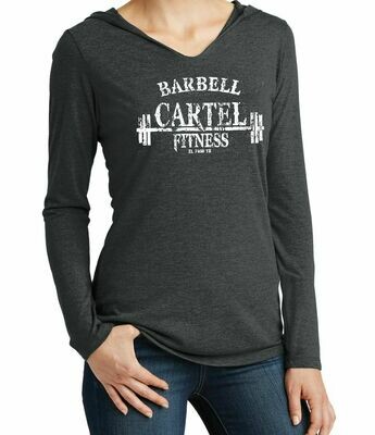 Barbell Cartel Super Soft Fashion Hooded Ladies' V-neck Tshirt