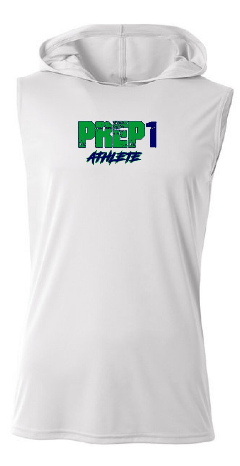 Prep 1 Athlete Custom School Sleeveless Hooded T-Shirt