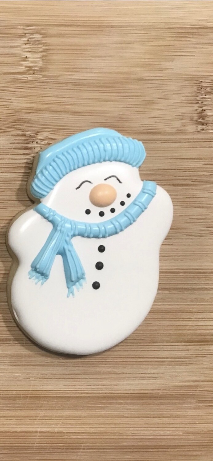 Gourmet Christmas Sugar Cookie SNOWMAN