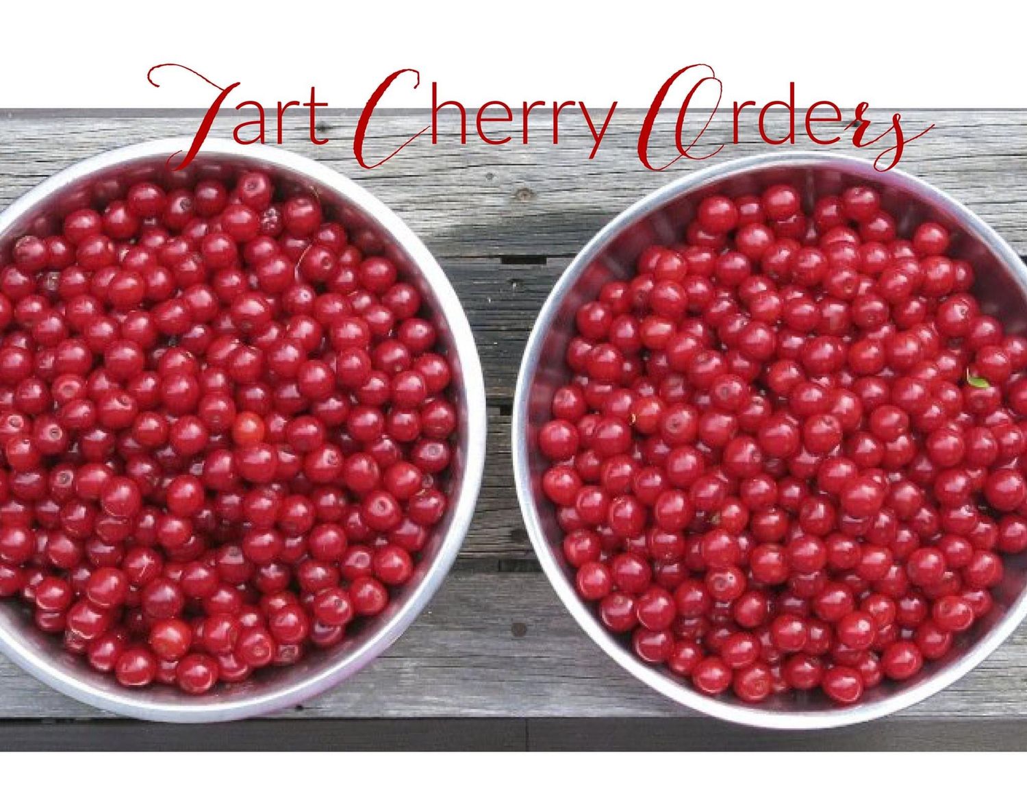 10 Lb Tub Of Tart Cherries