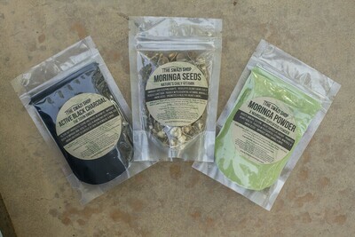 Herb Squad: Active Black Charcoal, Moringa Powder &, Moringa Seeds