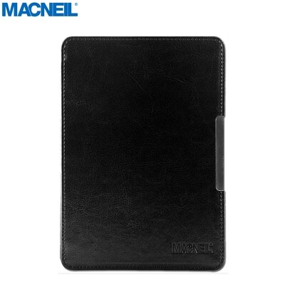 Macneil PU Leather Case Ultra Slim Cover with Magnetic Auto Sleep Wake Function (Black)