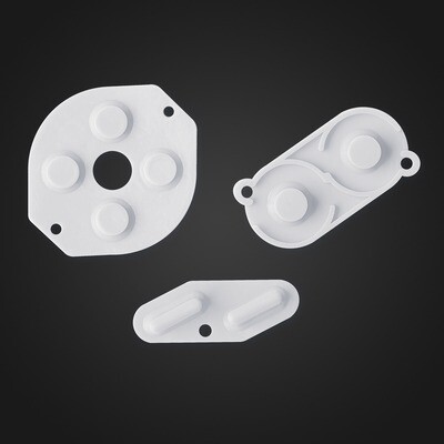 Game Boy Rubber Pads (White)
