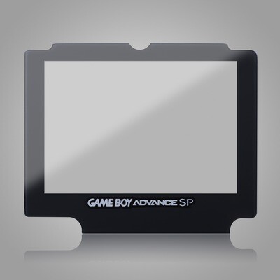 Game Boy Advance SP Glass Screen (Dark Grey)