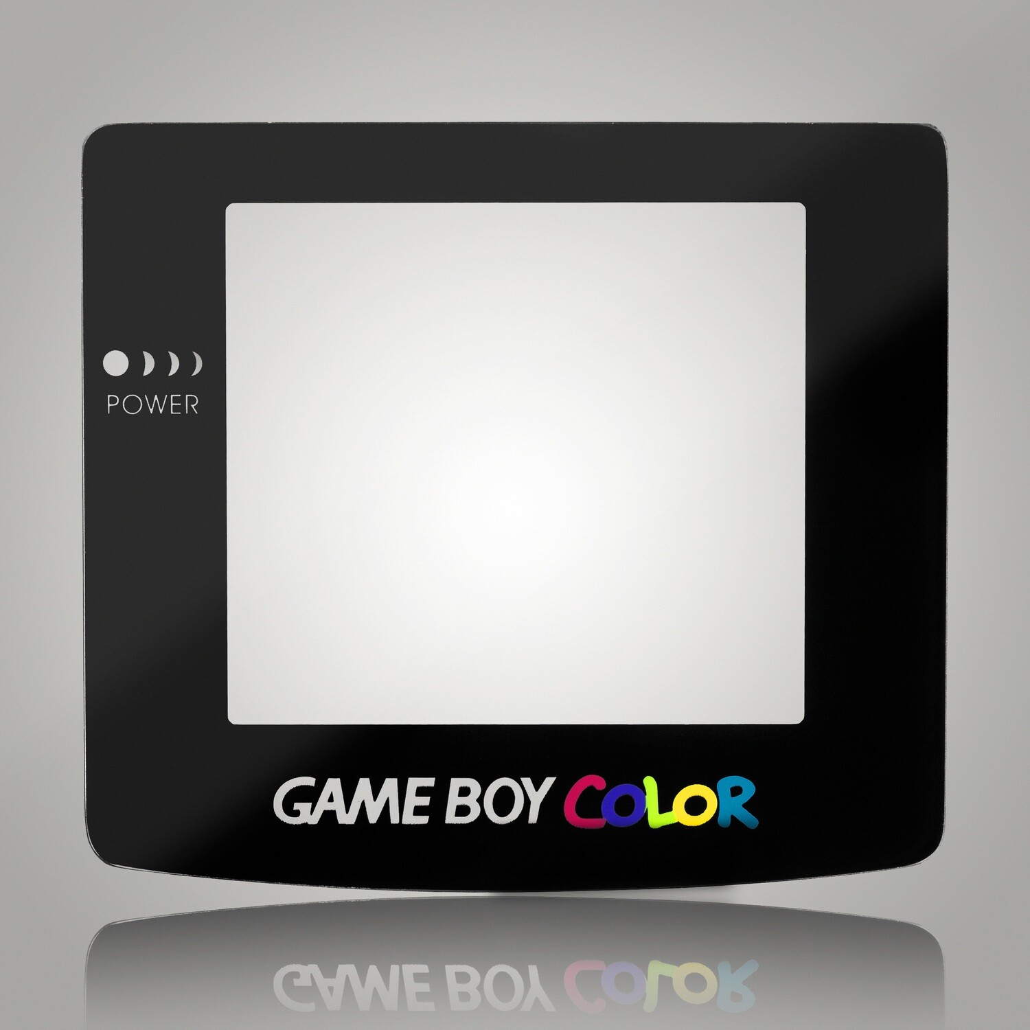 Game Boy Color Glass Screen (Black)