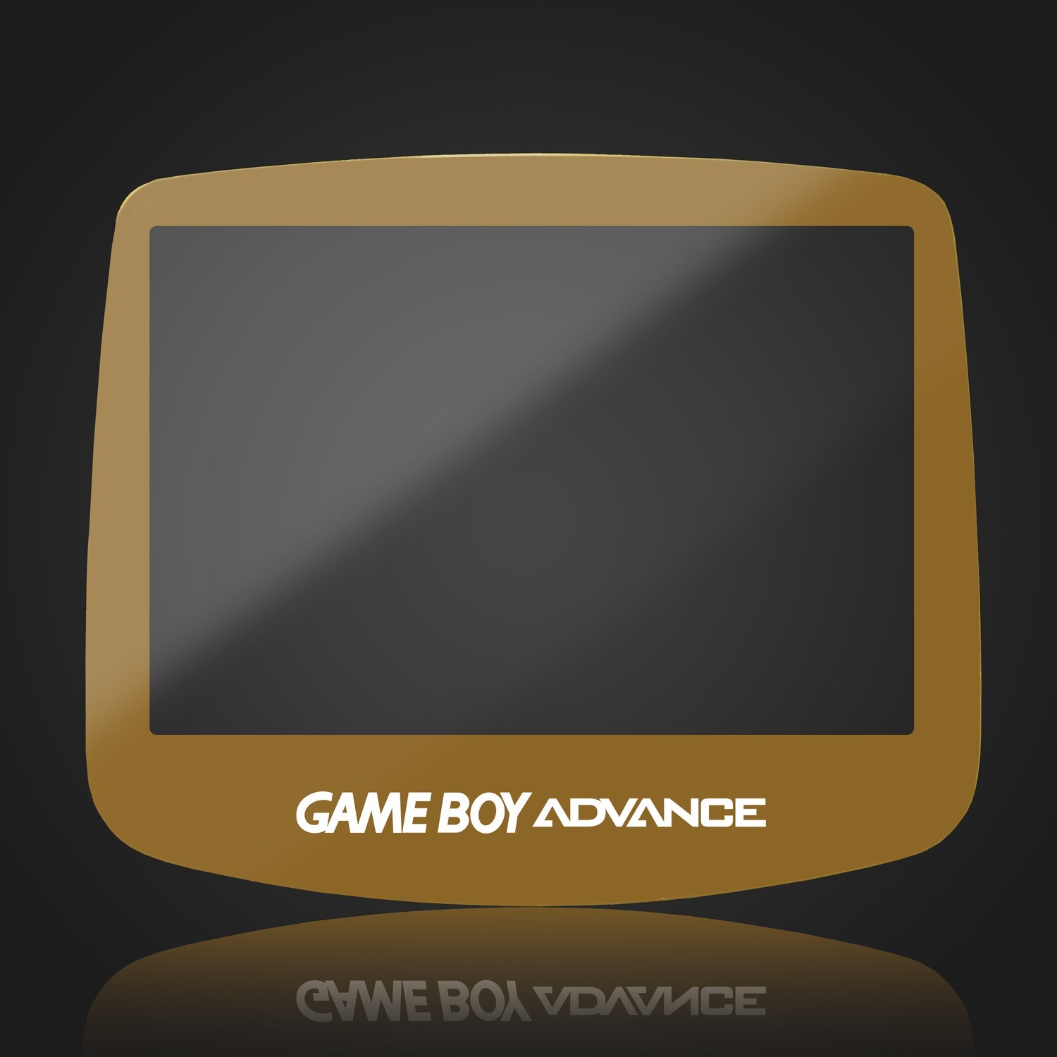 Game Boy Advance IPS Glass Screen (Gold)