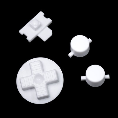 Game Boy Original Buttons (Pure White)
