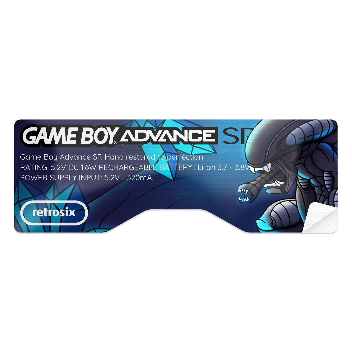 Game Boy Advance SP Sticker (Alien)