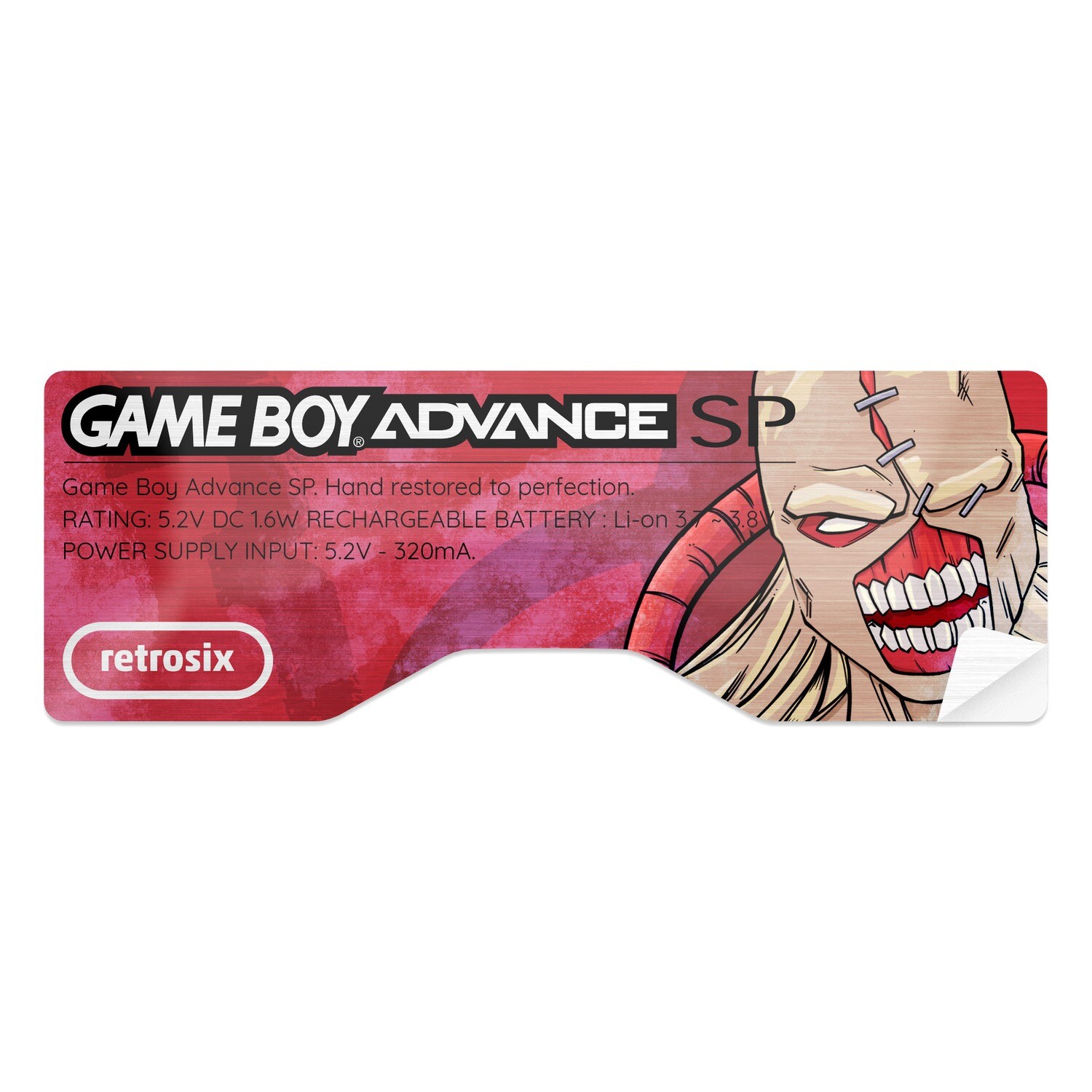 Game Boy Advance SP Sticker (Nemesis)