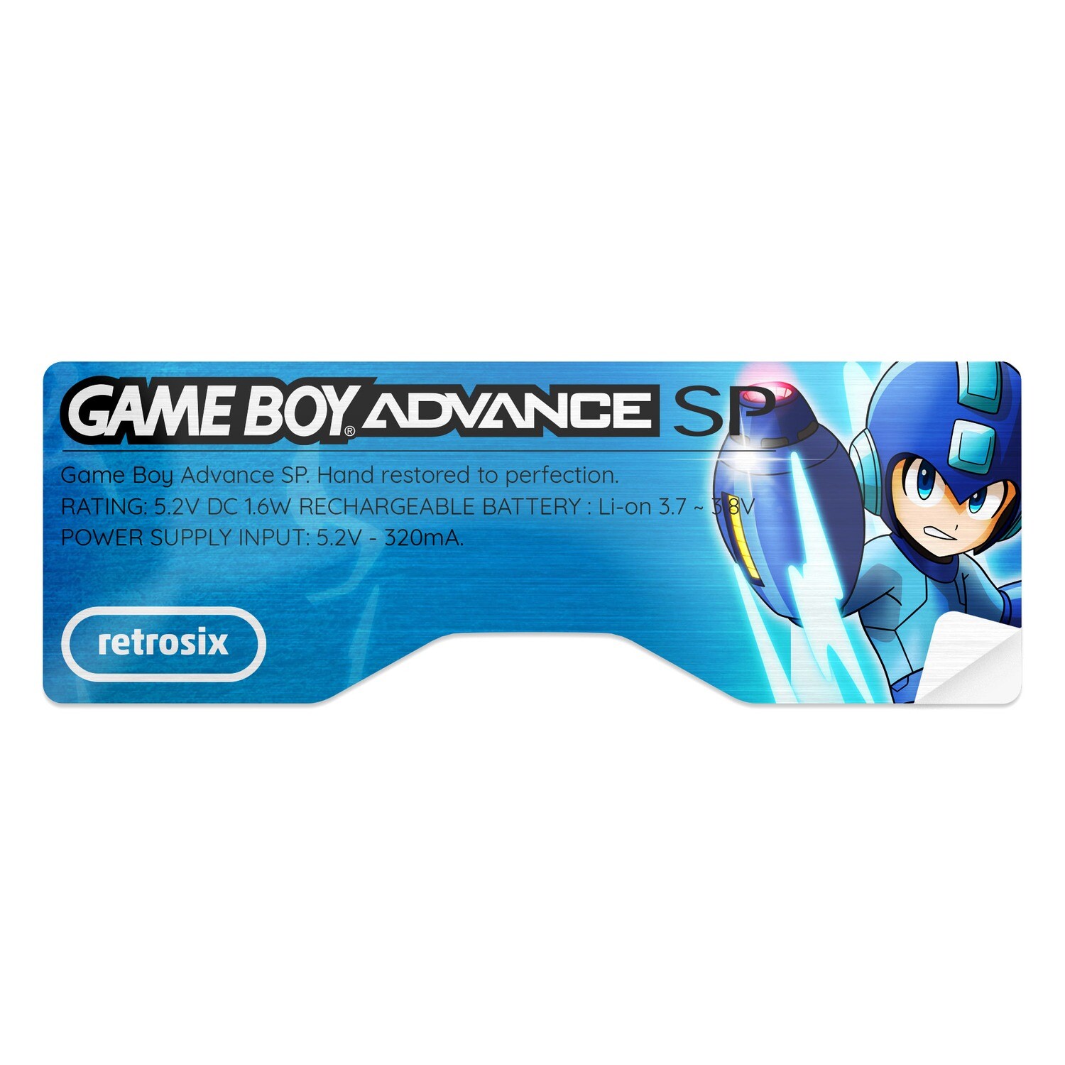 Game Boy Advance SP Sticker (Megaman)