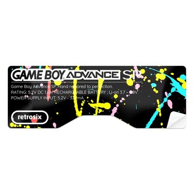 Game Boy Advance SP Sticker (Splash)