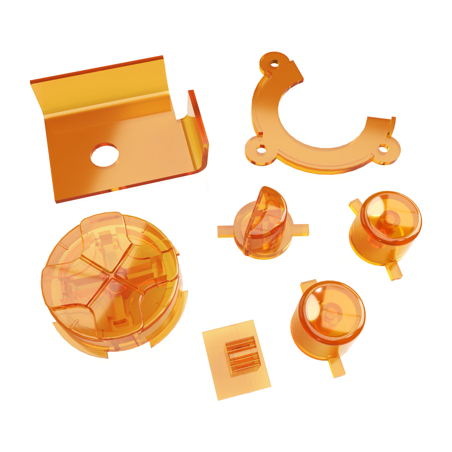Game Gear Buttons (Amber)