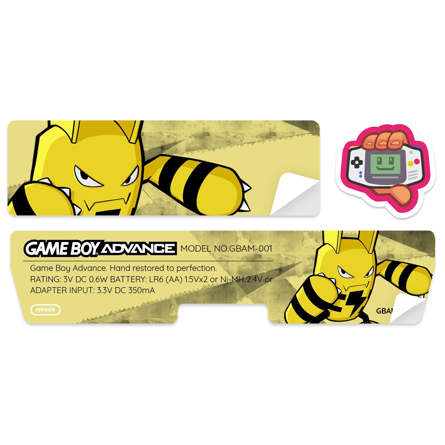 Game Boy Advance Sticker (Elekid)